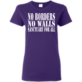 No Borders No Walls Sanctuary For All Sanctuary Cities Human Rights Shirt