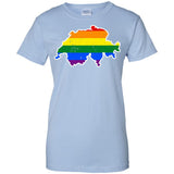 Switzerland Rainbow Flag LGBT Community Pride LGBT Shirts