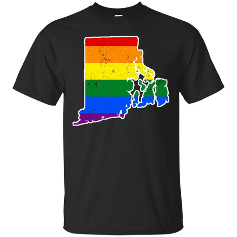Rhode Island Rainbow Flag LGBT Community Pride LGBT Shirts