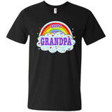 Happiest-Being-Grandpa-T-Shirt Best Grandpa T Shirt  Men's Printed V-Neck T