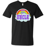 Happiest-Being-The Best Uncle T Shirt Funny Uncle T Shirt  Men's Printed V-Neck T