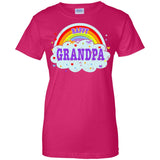 Happiest-Being-Grandpa-T-Shirt Best Grandpa T Shirt  Ladies Custom 100% Cotton T-Shirt