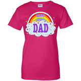 Happiest-Being-The Best Dad-T-Shirt Funny Dad T Shirt  Ladies Custom 100% Cotton T-Shirt