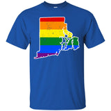 Rhode Island Rainbow Flag LGBT Community Pride LGBT Shirts