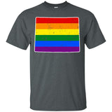 Wyoming Rainbow Flag LGBT Community Pride LGBT Shirts