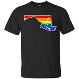 Maryland Rainbow Flag LGBT Community Pride LGBT Shirts