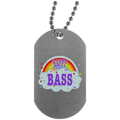 Funny-Happy-Bass-Player-T-Gift-Bassist-Gift  UN4004 Silver Dog Tag