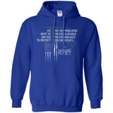 Maine Police Support Law Enforcement The Unappreciated  G185 Gildan Pullover Hoodie 8 oz.