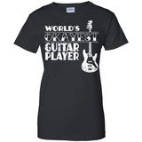 Worlds Okayest Guitar Player T Shirt Guitar Player Gift  G200L Gildan Ladies' 100% Cotton T-Shirt