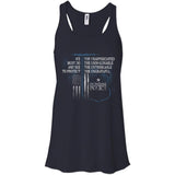 Montana Police Tank Top Shirt Law Enforcement Support Unappreciated