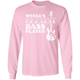 Worlds Okayest Bass Player T Shirt Bass Player Gift