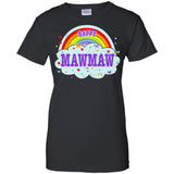 Happiest-Being-The Best Mawmaw T Shirt  Ladies Custom 100% Cotton T-Shirt
