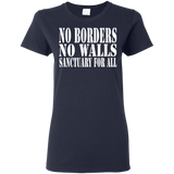 No Borders No Walls Sanctuary For All Sanctuary Cities Human Rights Shirt