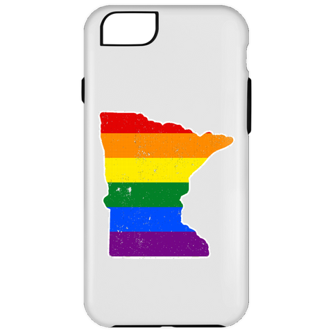 Minnesota Rainbow Flag LGBT Community Pride LGBT Shirts  iPhone 6 Plus Tough Case