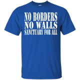 No Borders No Walls Sanctuary For All Sanctuary Cities Human Rights Shirt