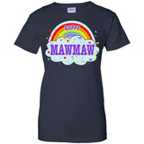 Happiest-Being-The Best Mawmaw T Shirt  Ladies Custom 100% Cotton T-Shirt