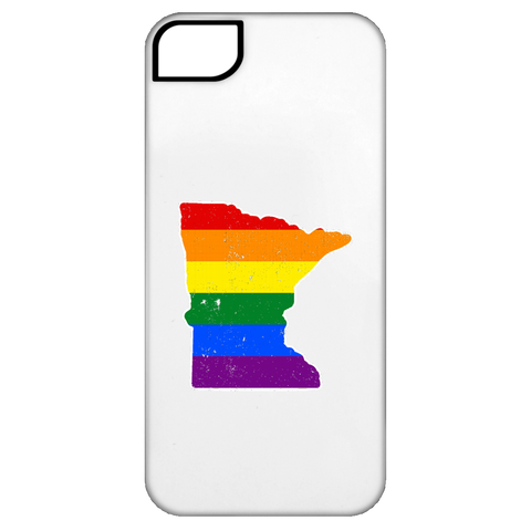 Minnesota Rainbow Flag LGBT Community Pride LGBT Shirts  iPhone 5 Tough Case