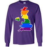 United Kingdom Rainbow Flag LGBT Community Pride LGBT Shirts