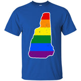 New Hampshire Rainbow Flag LGBT Community Pride LGBT Shirt