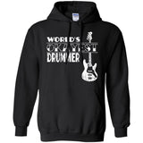 Drummer Gift Worlds Okayest Drummer T Shirt  G185 Gildan Pullover Hoodie 8 oz.