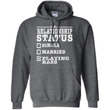 Relationship Status Playing Bass Shirt Bass Player Shirt  G185 Gildan Pullover Hoodie 8 oz.