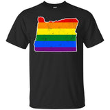 Oregon Rainbow Flag LGBT Community Pride LGBT Shirts