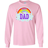 Happiest-Being-The Best Dad-T-Shirt Funny Dad T Shirt  LS Ultra Cotton Tshirt