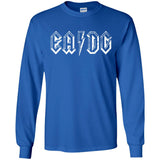 Bass Player T shirt E A D G Strings of the Bass  G240 Gildan LS Ultra Cotton T-Shirt