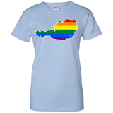 Austria Rainbow Flag LGBT Community Pride LGBT Shirts