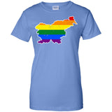 Slovenia Rainbow Flag LGBT Community Pride LGBT Shirts