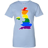 United Kingdom Rainbow Flag LGBT Community Pride LGBT Shirts