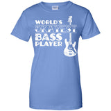 Worlds Okayest Bass Player T Shirt Bass Player Gift