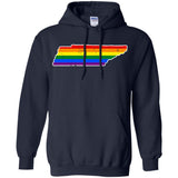 Tennessee Rainbow Flag LGBT Community Pride LGBT Shirts  G185 Gildan Pullover Hoodie 8 oz.