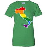 Italy Rainbow Flag LGBT Community Pride LGBT Shirts