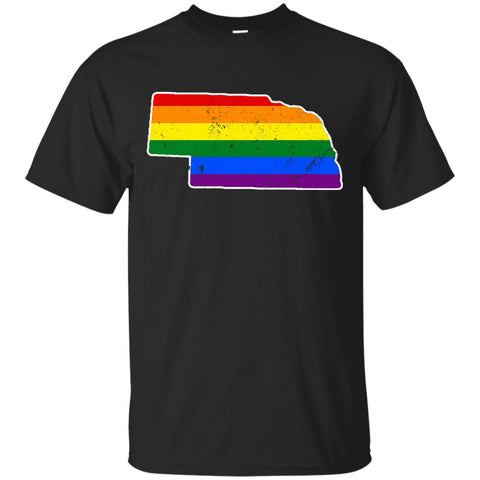Nebraska Rainbow Flag LGBT Community Pride LGBT Shirts