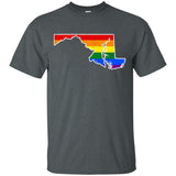 Maryland Rainbow Flag LGBT Community Pride LGBT Shirts
