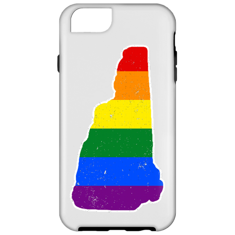 New Hampshire Rainbow Flag LGBT Community Pride LGBT Shirt  iPhone 6 Tough Case