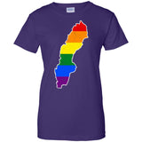 Sweden Rainbow Flag LGBT Community Pride LGBT Shirts