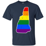 New Hampshire Rainbow Flag LGBT Community Pride LGBT Shirt