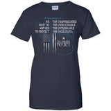 Delaware Police Support Law Enforcement The Unappreciated  G200L Gildan Ladies' 100% Cotton T-Shirt
