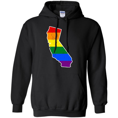 California Rainbow Flag LGBT Community Pride LGBT Shirts  G185 Gildan Pullover Hoodie 8 oz.