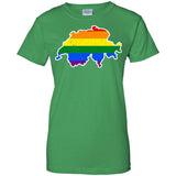 Switzerland Rainbow Flag LGBT Community Pride LGBT Shirts