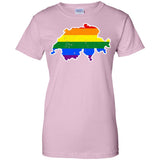 Switzerland Rainbow Flag LGBT Community Pride LGBT Shirts