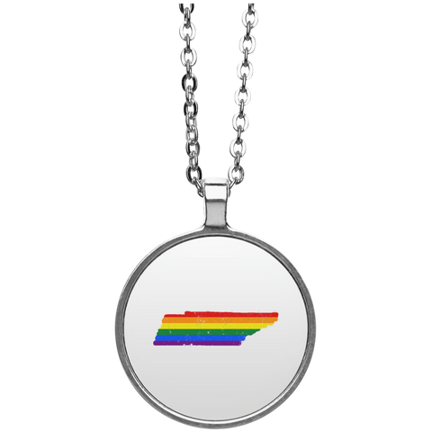 Tennessee Rainbow Flag LGBT Community Pride LGBT Shirts  UN4686 Circle Necklace