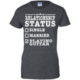 Relationship Status Playing Guitar Shirt Guitarist Gift  G200L Gildan Ladies' 100% Cotton T-Shirt