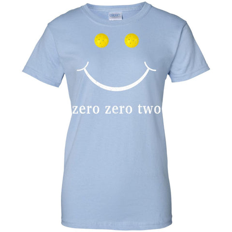 Pickleball Gift Zero Zero Two Pickleball Shirt  G200L Gildan Ladies' 100% Cotton T-Shirt