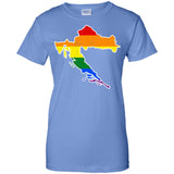 Croatia Rainbow Flag LGBT Community Pride LGBT Shirts