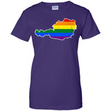 Austria Rainbow Flag LGBT Community Pride LGBT Shirts