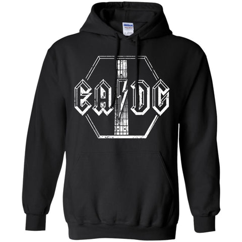 Bass Player T shirt E A D G Strings of the Bass Guitar  G185 Gildan Pullover Hoodie 8 oz.
