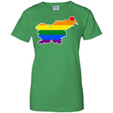 Slovenia Rainbow Flag LGBT Community Pride LGBT Shirts